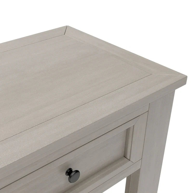 4-Drawer Console Table with Lower Shelf