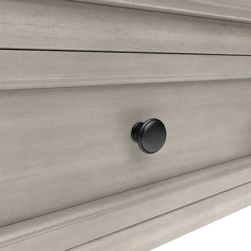 4-Drawer Console Table with Lower Shelf