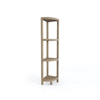 Three-Tier Corner Teak Bath Shelf